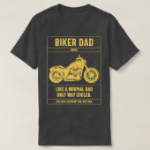 Mannen fietspas als een normale pap. t-shirt (Design voorkant)