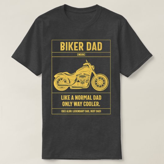 Mannen fietspas als een normale pap. t-shirt (Design voorkant)
