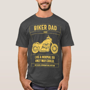 Mannen fietspas als een normale pap. t-shirt