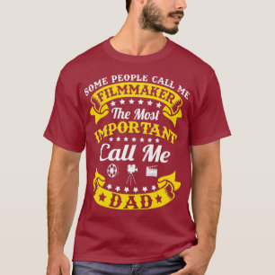Mannen filmmaker Papa Fathers Day Gift T-shirt
