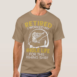 Mannen Fisher Hook Vist opa Fisherman T-shirt
