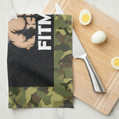 Mannen Fitmas kerstmis Weightlift Gym Theedoek (Quarter Fold)