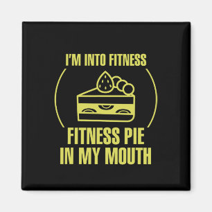 Mannen fitness meme Ik ben in fitness taart in Magneet