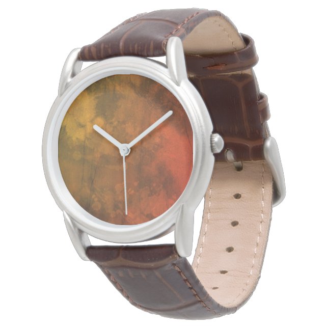 Mannen Flaming Face Horloge (Gekanteld)