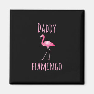 Mannen Flamingo Gift Dad Flamingo Summer Pink Bird Magneet
