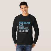 Mannen flipperkast vader echtgenoot vader flipperk t-shirt (Voorkant volledig)