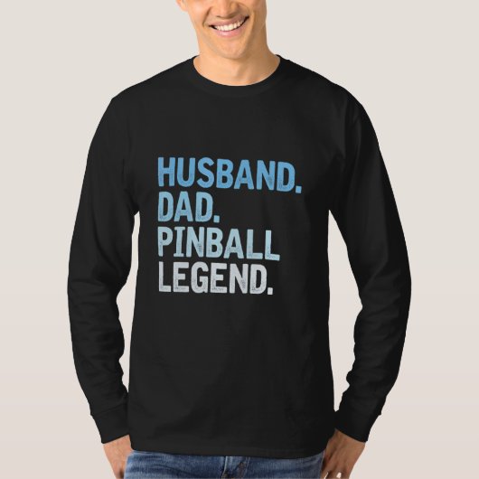 Mannen flipperkast vader echtgenoot vader flipperk t-shirt (Voorkant)