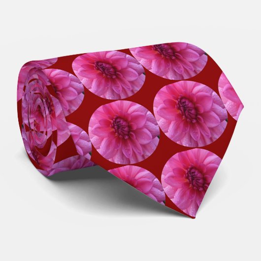 Mannen Floral Stropdas (Opgerold)