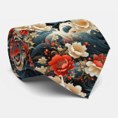 Mannen Flower Pattern Stropdas (Opgerold)