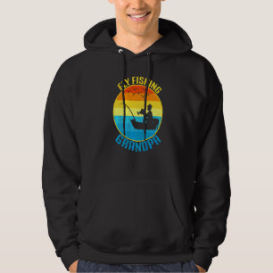 Mannen Fly Fishing Opa Visser Vader 2 Hoodie