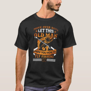 Mannen Fly Fishing Opa Visser Visser Vader 1 T-shirt