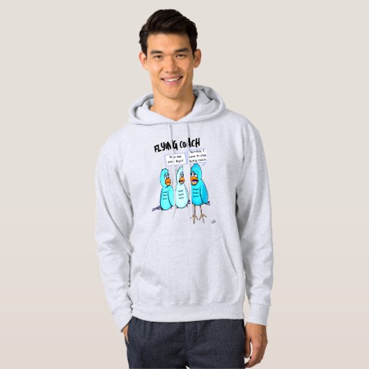 Mannen Flying Coach Zwart Hoodie (Voorkant volledig)