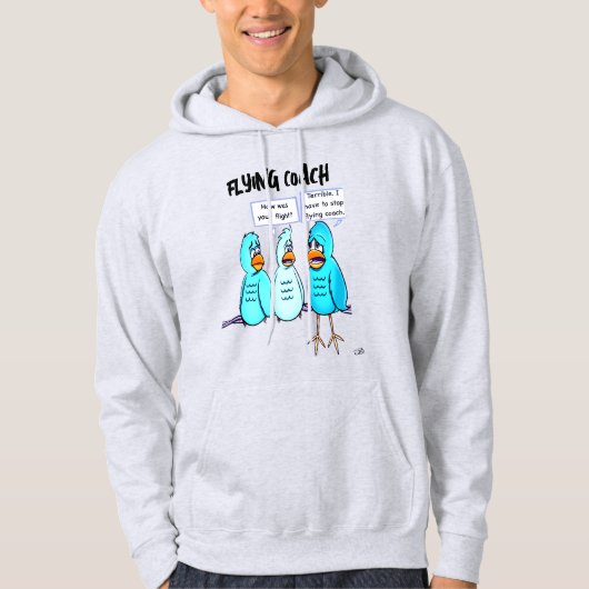 Mannen Flying Coach Zwart Hoodie (Voorkant)