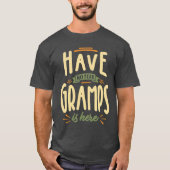 Mannen Fokse vaderdag heeft geen angst voor grasma T-shirt (Voorkant)