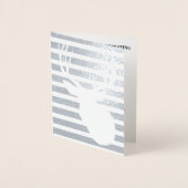 Mannen Folie hertenjacht verjaardagsuitnodigingen Folie Kaarten (Voorkant)