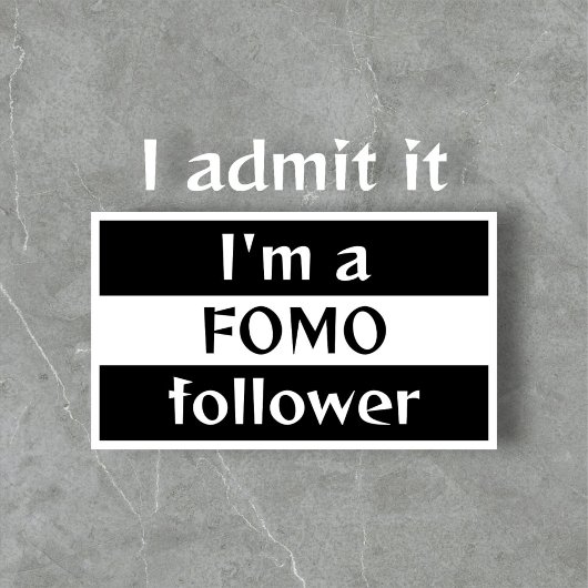 Mannen-FOMO-volger T-shirt