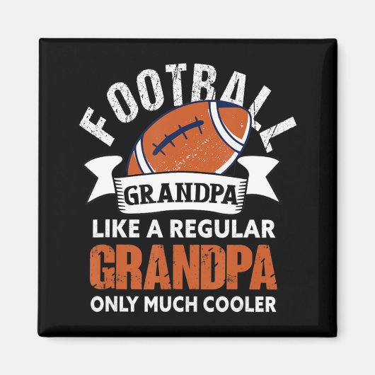 Mannen Football Opa Fun Opa American Fo Magneet (Voorkant)