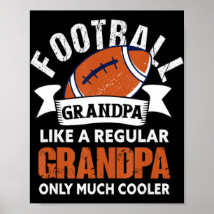Mannen Football Opa Fun Opa American Fo Poster