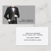 Mannen Formal Draag Visitekaartje (Voorkant / Achterkant)