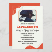 Mannen Foto 51e verjaardagsuitnodigingen Modern Ro Kaart (Voorkant / Achterkant)