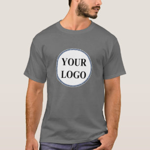 Mannen Foto T-Shirt VOEG JE LOGO Afstuderen toe Pa