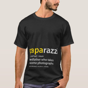 Mannen fotograaf T-shirt PAPArazzi de