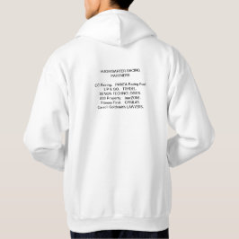 Mannen foto's met sponsors hoodie