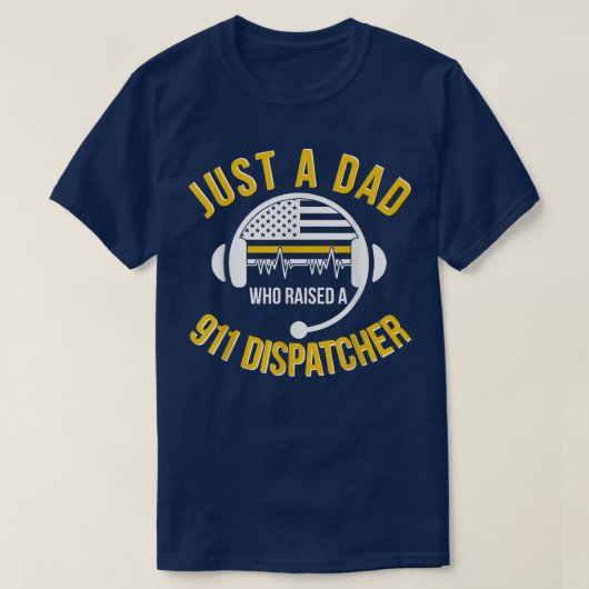 Mannen foto's van een 911-dispatcher pa Proud 911  T-shirt (Design voorkant)