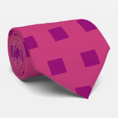 Mannen frambozen en magenta zijde stropdas (Opgerold)