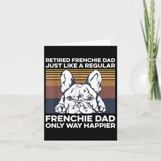 Mannen franchie-prijsopgave voor je vader in ruste kaart (Voorkant)