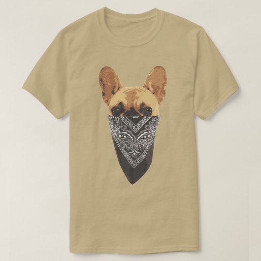 Mannen Franse bulledog Meest Gewenst T-shirt (Design voorkant)