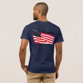 Mannen Freedom Flag Pocket T-Shirt (Achterkant volledig)