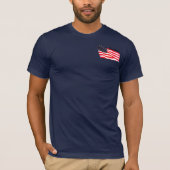 Mannen Freedom Flag Pocket T-Shirt (Voorkant)