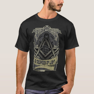 Mannen FREEMASON 3 GRADEN LICHTBROTHERHOOD VAN T-shirt