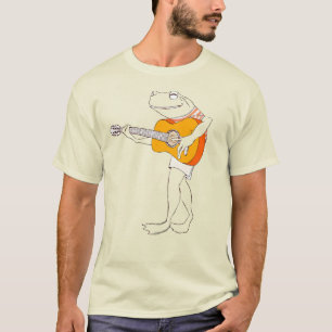 Mannen Frog Guitar Strummer Grafisch T-shirt