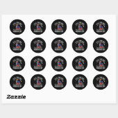 Mannen fulltime vader parttime grappig Gevist vade Ronde Sticker (Vel)