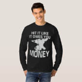 Mannen Fun Patriotic American Blacksmith Forge Ham T-shirt (Voorkant volledig)