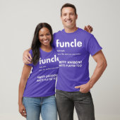 Mannen Funcle Darts Speler Fun Uncle Funny en Pap T-shirt (Unisex)
