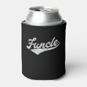 Mannen Funcle Funny Uncle Fathers Day Gift Basebal Blikjeskoeler (Blikje Voorkant)