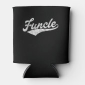Mannen Funcle Funny Uncle Fathers Day Gift Basebal Blikjeskoeler (Voorkant)