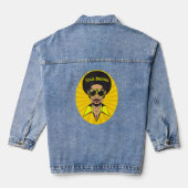 Mannen Funk  70s Costume Funky Afro Soul Mus Denim Jacket (Achterkant)