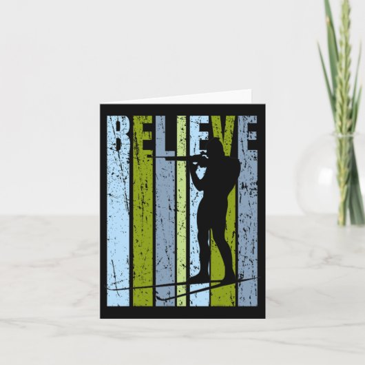 Mannen Funky Mannen Shooting Pistool Biathlon Targ Kaart (Voorkant)