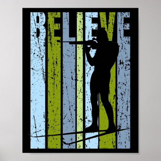 Mannen Funky Mannen Shooting Pistool Biathlon Targ Poster (Voorkant)