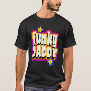 Mannen Funky  Retro 70s Funky Papa Disco Dan T-shirt