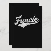 Mannen Funnie oom Fathers Day Gift Baseball Feestdagenkaart (Voorkant / Achterkant)