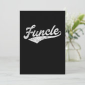 Mannen Funnie oom Fathers Day Gift Baseball Feestdagenkaart (Staand voorkant)