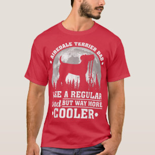 Mannen Funny Airedale Terrier Vader als een gewone T-shirt