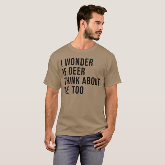 Mannen Funny and Hilarious Deer Hunting Shirt (Voorkant volledig)