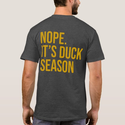 Mannen Funny and Hilarious Duck Hunting Shirt (Achterkant)