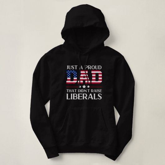 Mannen Funny Anti-Liberal Republican Dad geeft VS  Hoodie (Design voorkant)